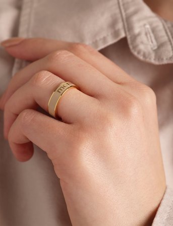 Design Letters Vip Word Candy Ring (Zimula) - Beige - 48-56