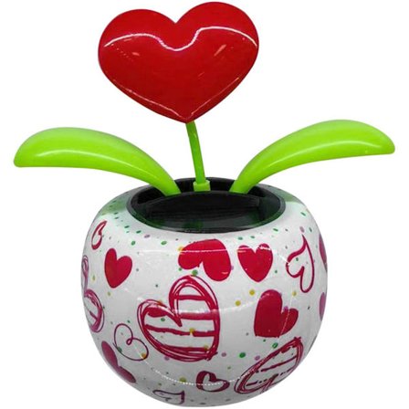 Solcelledrevne dansende blomster Svingende pynt Elektrisk Bobblehead Solblomster Leke for bil Hjeminnredning Gave