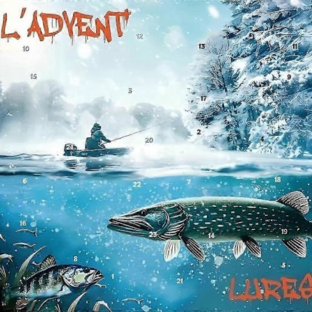 2025 Julefiske Blind Box, 24 Dages Overraskelses Lokkemad Nedtælling Fiskegrej Sæt, Fiske Lokkemad Julekalender Gave til Far Bedstefar Bror