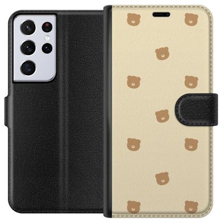 Plånboksfodral till Samsung Galaxy S21 Ultra 5G med Björnmönster