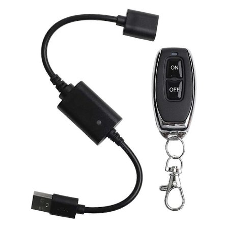 DC5V 433Mhz USB Trådløs RF Fjernbetjeningskontakt Driver Tænd Sluk for LED Lysstrip Læse La