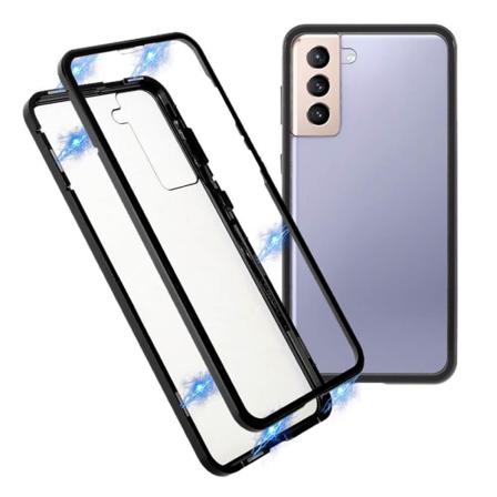 Magnetisk Heltäckande Skal Med Härdat Glas - Galaxy S21 Plus - S Svart