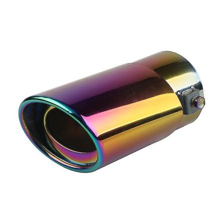Pakokaasun pakoputken kärki ruostumatonta terästä Takapää kurkku Takaputken auton muutoksen vaihto Straight Colorful