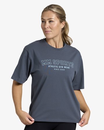 MM Sports Oversized Tee Wmn - Faded Blue - S, Treningsklær & Sko, Treningsklær Dame, T-skjorte