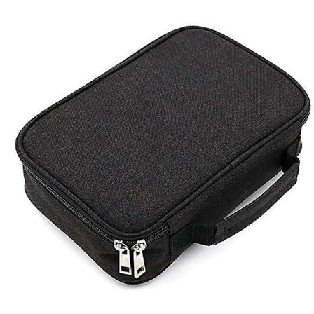 4-kerroksinen 72-paikkainen penaali koululaisille, Oxford-kangas, tussien säilytys, värikynät, kynät, koulutarvikkeet, musta