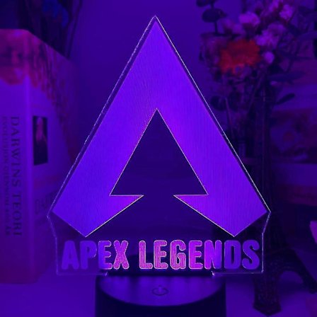 Shxx 3D Apex Legends Yövalo Led Väriä Vaihtava Valo Pelihuoneen Sisustusideoihin Tapahtumapalkinto Pelaajien Syntymäpäivälahja Xq-3dd184