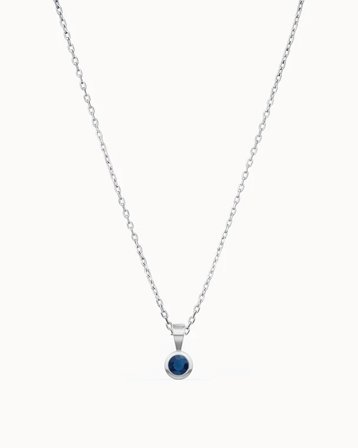 Halsband med månadssten i 18K Vitguld