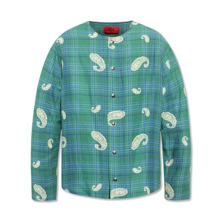 424 Checked jacket , Groen , Heren , Maat: L