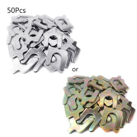 50 st Fyrhjulsinställningsinsats U-formade mellanlägg Bildelar Fyrhjulspositionsjusteringsbricka U-typ Pluggpackning