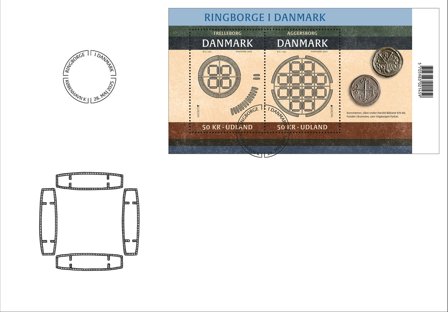 Danmark - EUROPA 2025 Nationale arkæologiske opdagelser - Førstedagskuvert med miniark