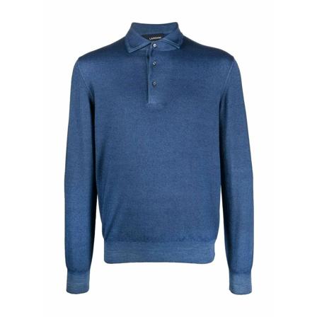Lardini Polo Shirts Blå, Herre