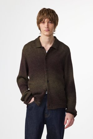 Thor Cardigan Herr Grön Polyamide Blend