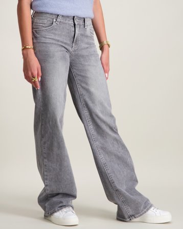 RYVLS Relaxed Jeans Grijs Jeans Meisjes - Kids Brand Store
