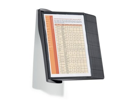 DURABLE SHERPA STYLE WALL 10-visningspaneler, A4, svart - Lyreco - Kontorsmaterial - Till skrivbordet - Bordsställ och panelsystem