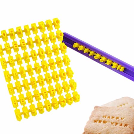 Bokstav- og tallkutter for kjeks, bokstavkutter for kakedeig