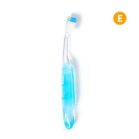 1 st Vikbar tandborste kolfiber Bärbar Kompakt Travel C