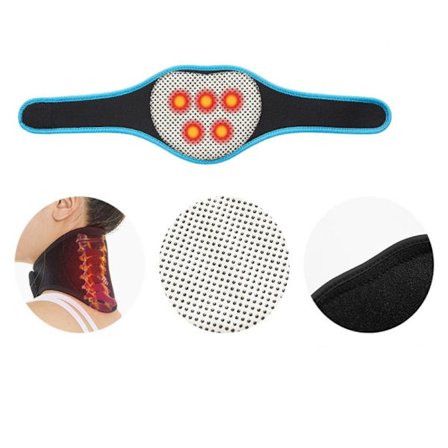Halsbånd Bælte Nakkemassageapparat BLÅ 5 MAGNETER 5 MAGNETER