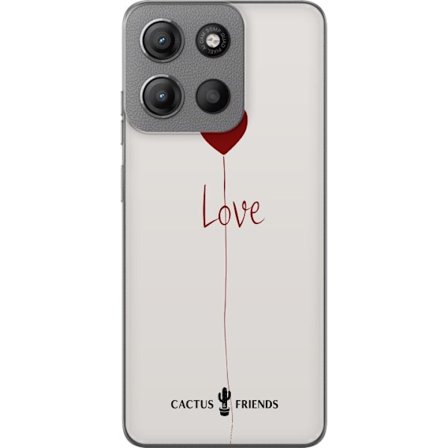 Yhteensopiva Puhelinkuori Motorola Motorola Moto G15 Power Cactus and Friends - Love Balloon Minimal