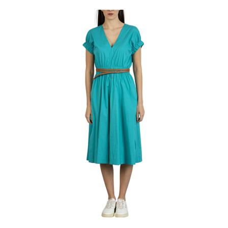Liu Jo, ECS C Dress/Belt Blauw, Dames, Maat:L,Katoen