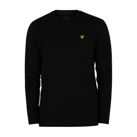 Lyle & Scott, Long Sleeve T-Shirt Zwart, Heren, Maat:L