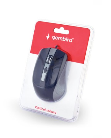 GEMBIRD MUS-4B-01-GB - mus - USB - romgrå/svart