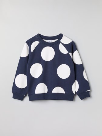 Polarn O. Pyret Sweatshirt prickig - 128 - barnkläder - blue