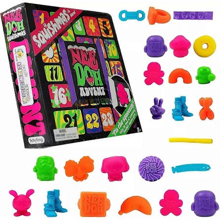 Nee Doh Squishmas Adventskalender 2024, Jule Squishy Adventskalender