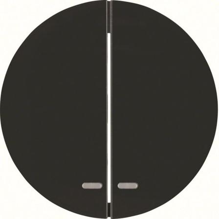 Hager 16272045 Vipu malleihin R.1 ja R.3 Kaksiosainen vipu, musta, ilman painatusta, Katkaisijat & pistorasiat