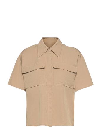 Jaden Ss Shirt Beige NORR