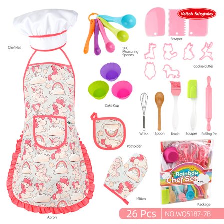 Børns bagesæt til drenge og piger familiekøkken