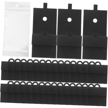 100 stk. Sikre Papir Smykke Display Kort Ring Display Emballage Kort Stilfulde Ring Fremvisningskort