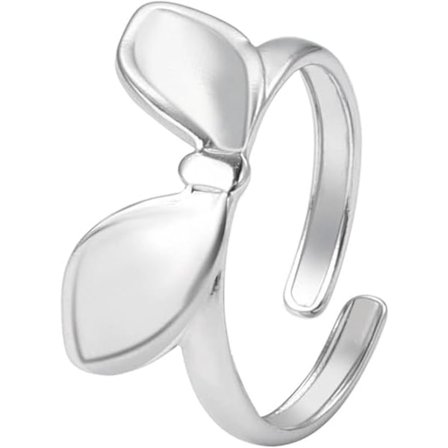 Sött Kaninöron Uttalande Öppen Ring för Kvinnor Rostfritt Stål Tunn Justerbar Kanin Stapelbar Unik Djur Wrap Finger Knogband Löftesringar Dai