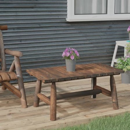 Soffbord 90x50x41 cm massivt granträ