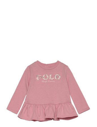 Logo Cotton Tee & Floral Legging Set Pink Ralph Lauren Baby