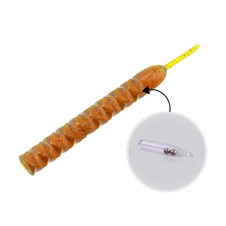 SvartZonker Rattling Teaser Junior (8-pack) - Motoroil Glitter