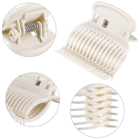 Hot Roller Clips Hair Curler Claw Clips Plastic Hair Rollers For Small, Medium, Large And Jumbo Hair Rollers (24 Packs, Style C)