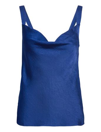 Magama Blus Ärmlös Blå Baum Und Pferdgarten