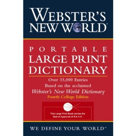 Webster's New World Portable Large Print Dictionary, Second (häftad, eng)