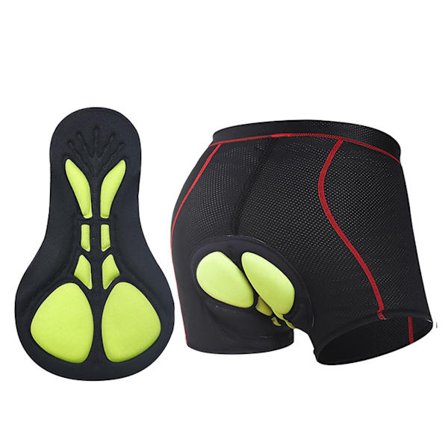 Polstret sykkelshorts Sykkelundertøy 5d pustende bukser Shorts Mtb Dame Menn