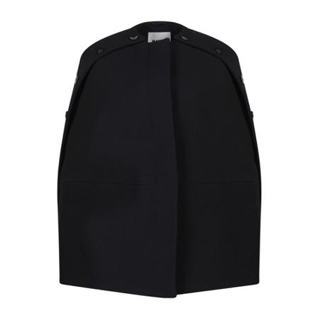 Jil Sander, Coats Czarny, Kobieta, Rozmiar: S