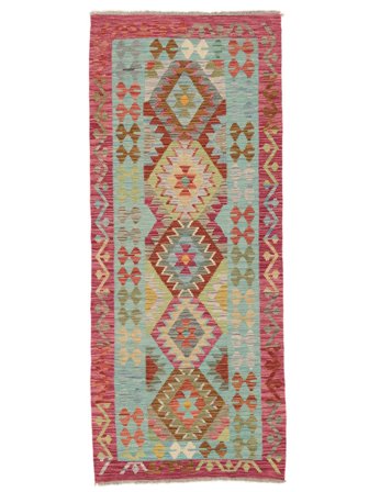 Kilim Afegão Old Style Tapete 80X196 Lã Pequeno Carpetvista