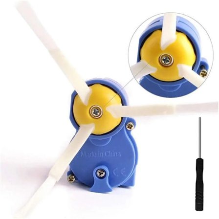 Parannettu sivuharjan moottori iRobot Roomba 500/600/700/800 -sarjoille i7 - estää hiusten ja roskien pääsyn sisään