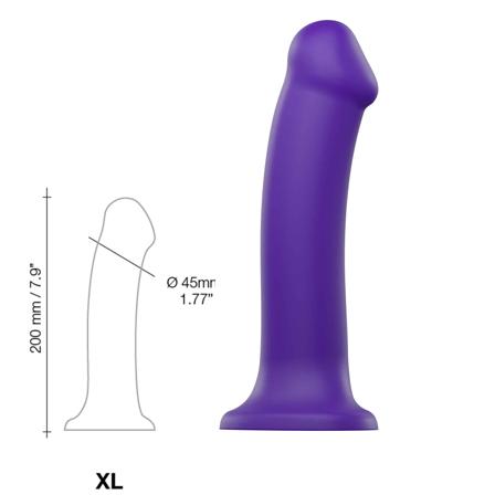 Böjbar Dildo Dual Density XL - 20 cm-strap-on-me - Vuxen.se - Mjuk dildo