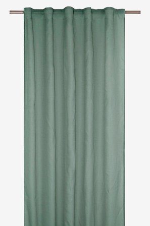 Svanefors - Gardin Rimy 2-pak - Grøn - Gardinfag med rynkebånd - 140X300 - Fra Homeroom