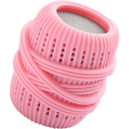 Anti-tangle vaskebold til tøj, antistatisk vaskebold til dyrehår, bruges til at forhindre knuder (pink)