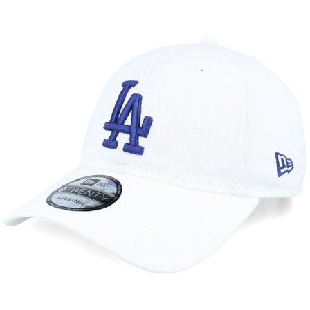 New Era - MLB White unconstructed Czapka Z Daszkiem - Los Angeles Dodgers MLB Core Classic 9TWENTY White Dad Cap @ Hatstore