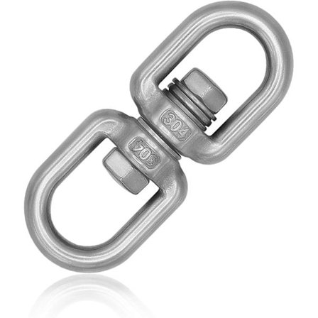 Svängbart kullager i rostfritt stål I 8 mm 250 kg I Säker rotation