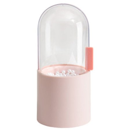 Transparent plast skrivbord sminkborste förvaringslåda arrangör hink med lock skönhet sminkverktyg -