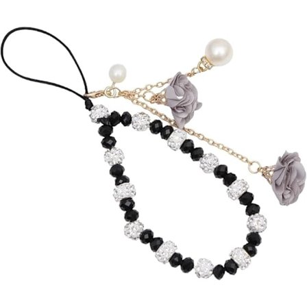 Mobiltelefonreimer, Kreativ Krystallblomst Anheng Telefoncharm, Sklisikker Telefon Lanyard Håndleddsreim for Dekorasjon