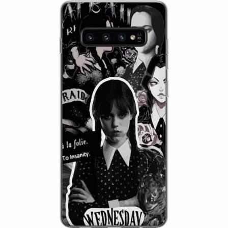 Samsung Galaxy S10 Genomskinligt Skal Wednesday Addams